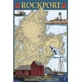thumbnail image 1 of Rockport, Massachusetts, Nautical Chart (24x36 Giclee Gallery Art Print, Vivid Textured Wall Decor), 1 of 3