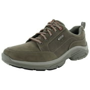 Rockport Men Weather Adventure Blucher Oxford Waterproof Shoe, Grey, US 7W
