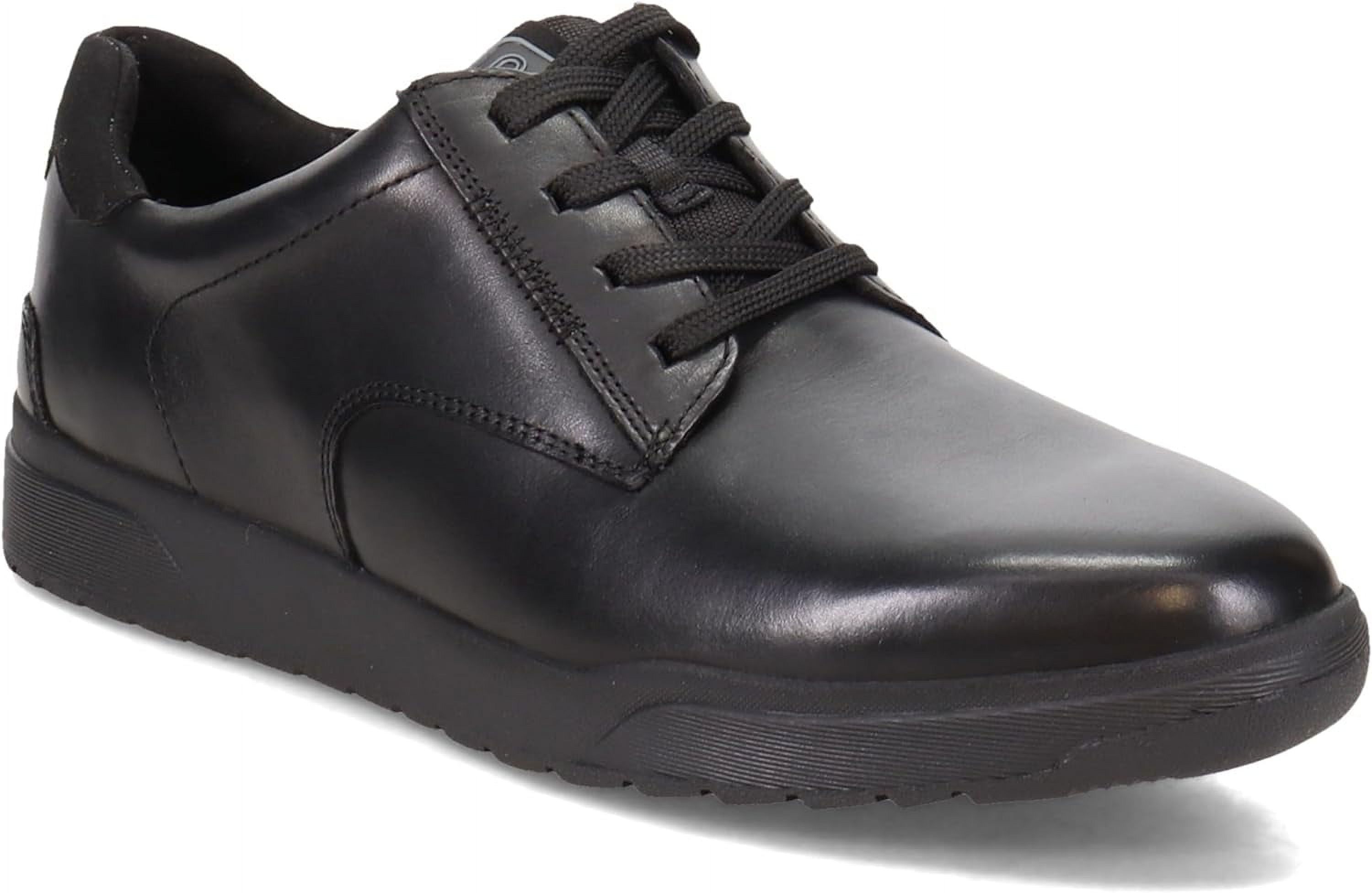 Rockport Men s Bronson Plain Toe Sneaker Black Leather 11 5M Walmart