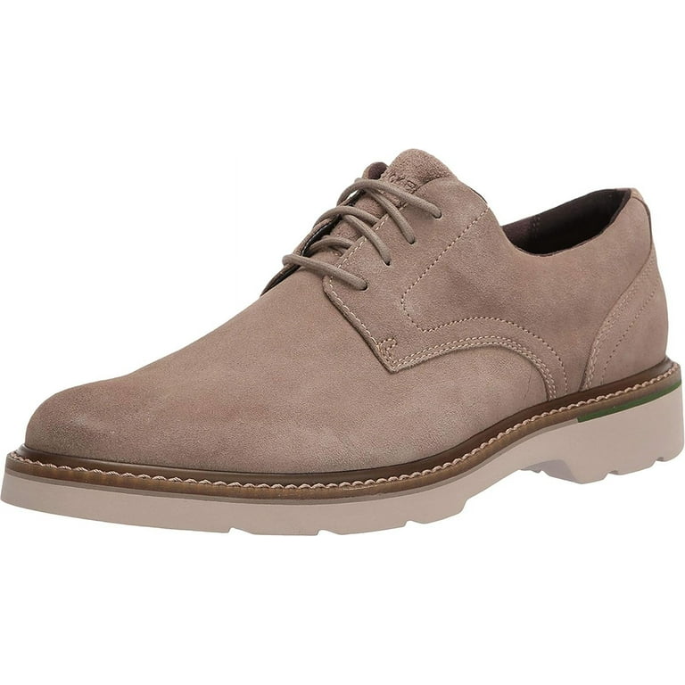 Rockport Men s Charlee Plain Toe Sand Suede Oxfords 9.5M
