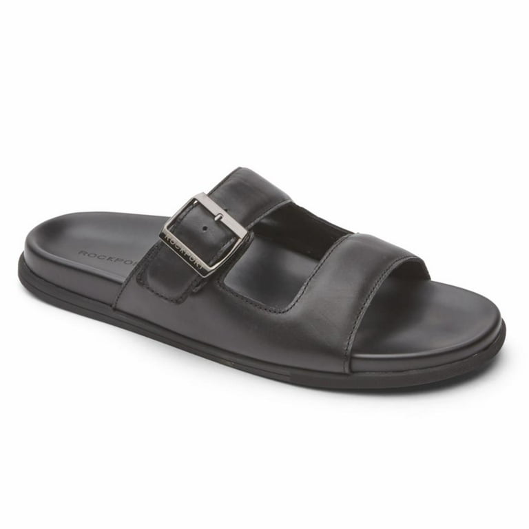 Rockport Men's Darron Buckle Slide Black M US