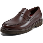 Rockport Men's Maverick Penny Loafer Dark Brown Leather 12M
