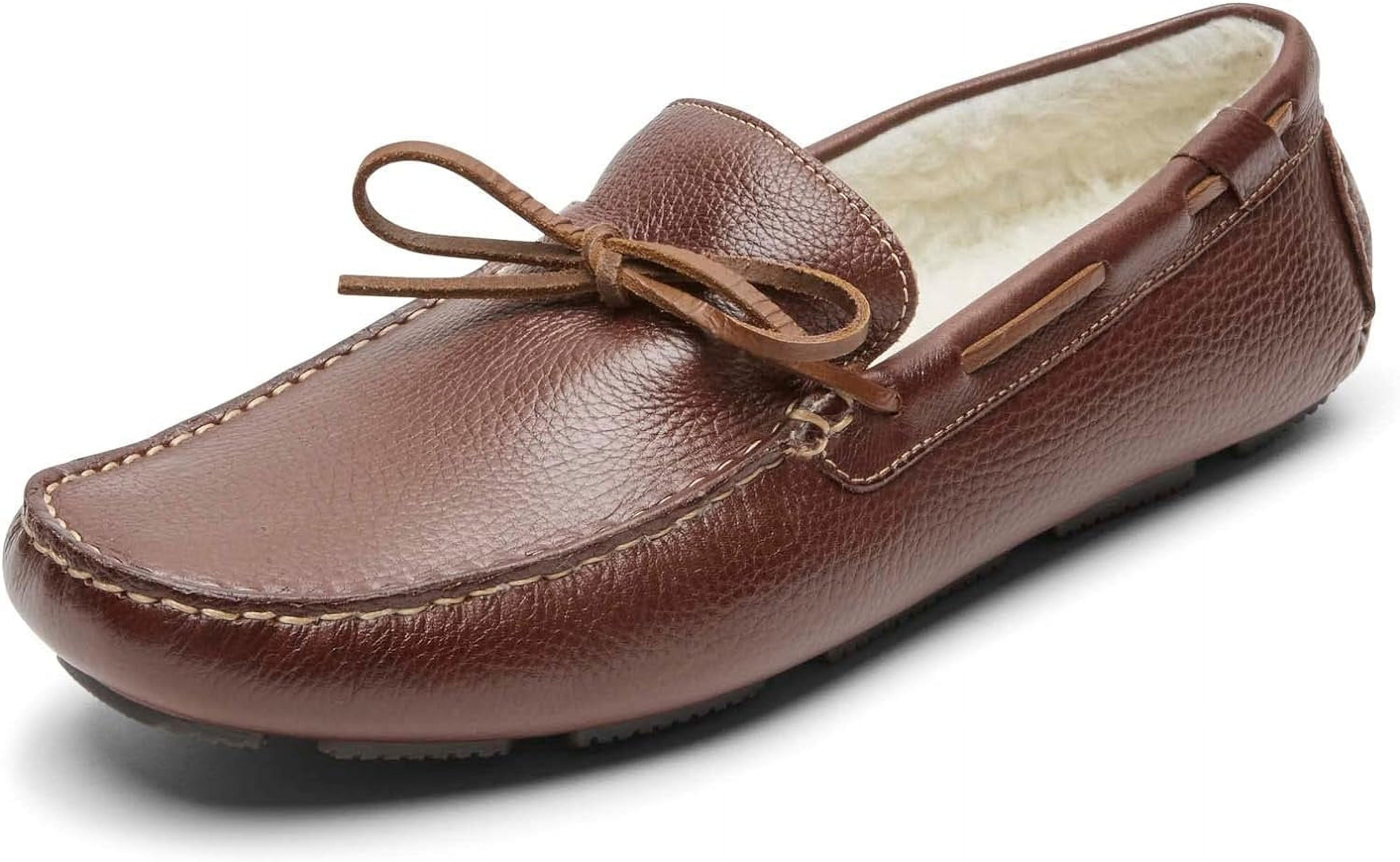 Rockport Men's Rhyder Tie Slipper Mahogany Moccasin 11M - Walmart.com