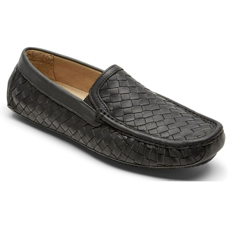 Rockport Men's Rhyder Venetian Loafer Black Woven CI8368