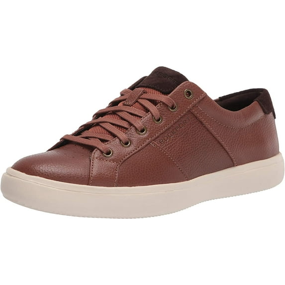 Rockport Mens Jarvis Lace to Toe Sneaker 8 Cognac