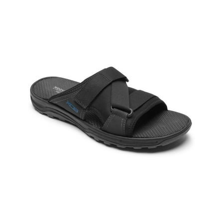 Rockport Trail Technique Hook and Loop Slide Men's Black Sandals 10W