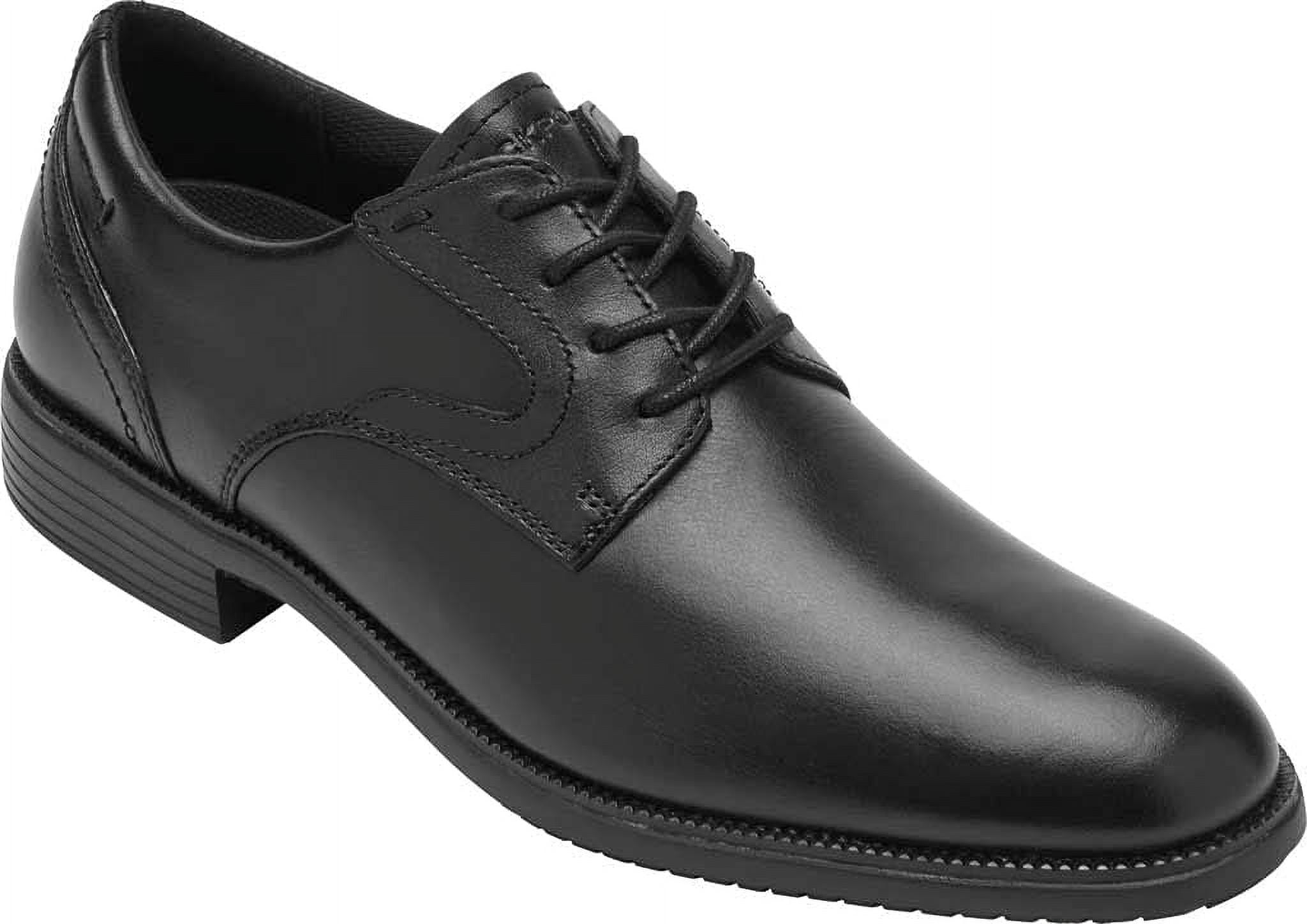 Rockport Mens Total Motion Dressport Plain Toe Black Oxfords 7.5W
