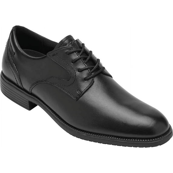 Rockport Mens Total Motion Dressport Plain Toe Black Oxfords 7W