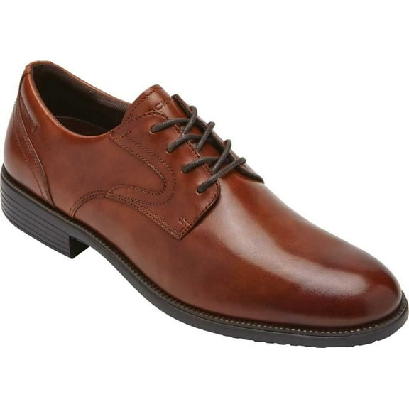 Rockport Mens Total Motion Dressport Plain Toe Tan Oxfords 8.5M