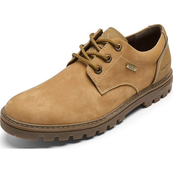 Rockport Weather or Not Waterproof Plain Toe Men's Wheat Oxfords 7W
