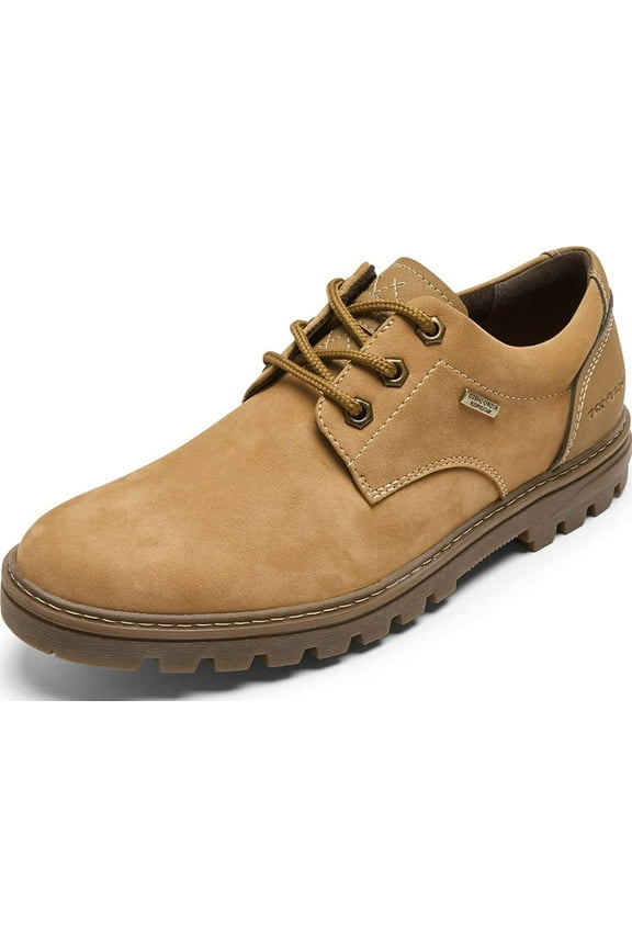 Weather or Not Waterproof Plain Toe Men's Wheat Oxfords 7W