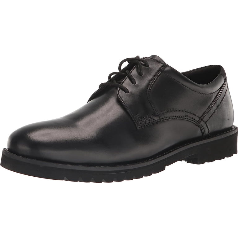 Rockport Essential Black Leather Cushioned Mens Oxfords Size 7M Rockport Men main image 3