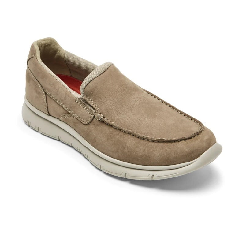 Rockport Primetime Casual Moc Men's Stone Sneakers - Walmart.com