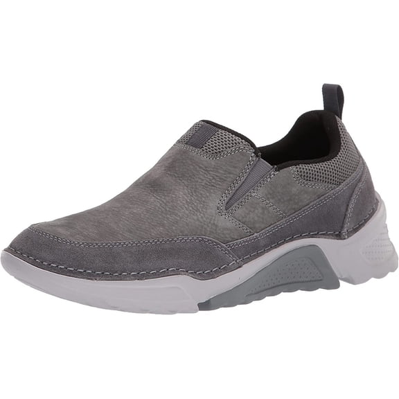 Rockport Rocsports Slip On Men's Steel Grey Lea/Sde Sneaker 7M
