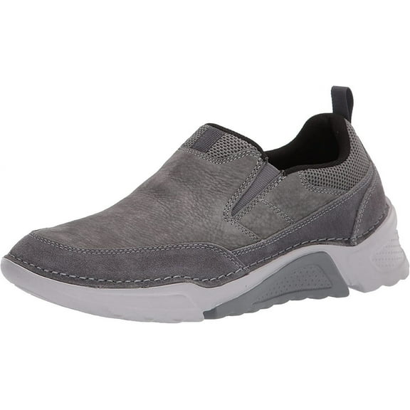 Rockport Rocsports Slip On Men's Steel Grey Lea/Sde Sneaker 8M