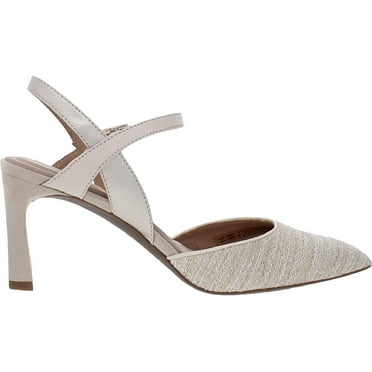 Rockport TM Sheehan Women's Vanilla 2-Piece Slingback Heels 7W
