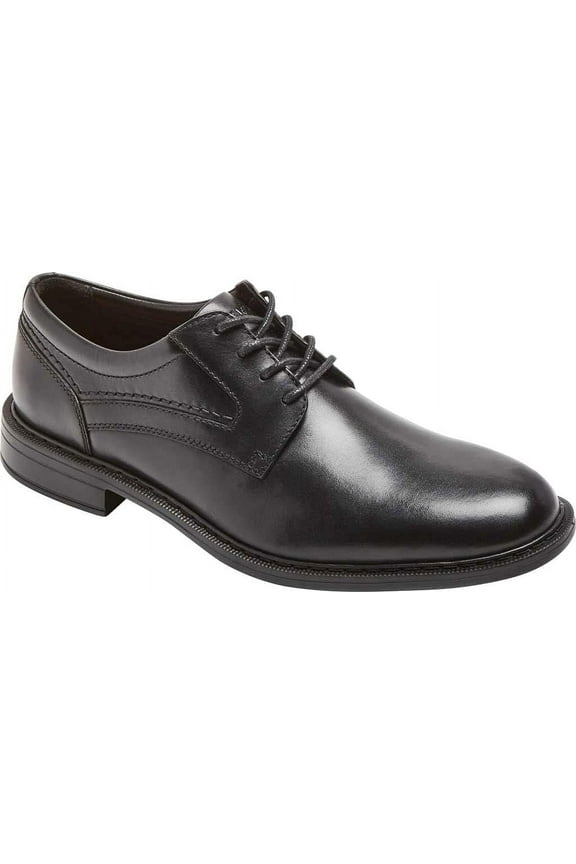 Tanner Plain Toe Men's Black Oxfords 7W