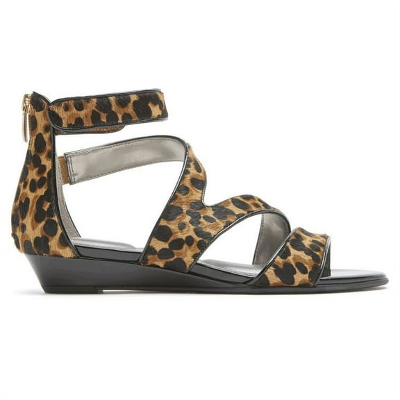 Rockport Total Motion Zandra Bands Women's Leopard Sandals 6M