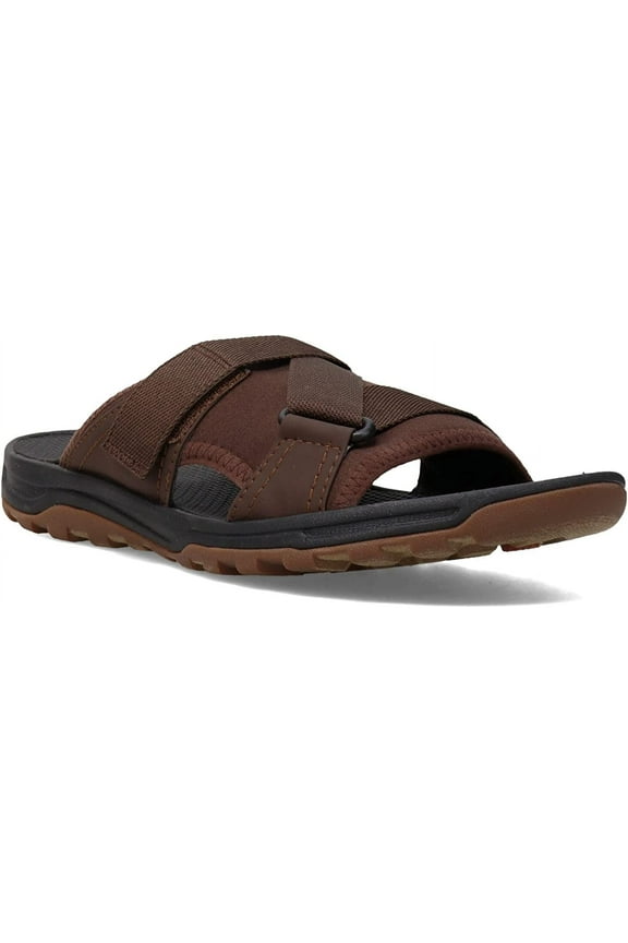 Trail Technique Hook and Loop Slide Men's Brown Sandals 12M