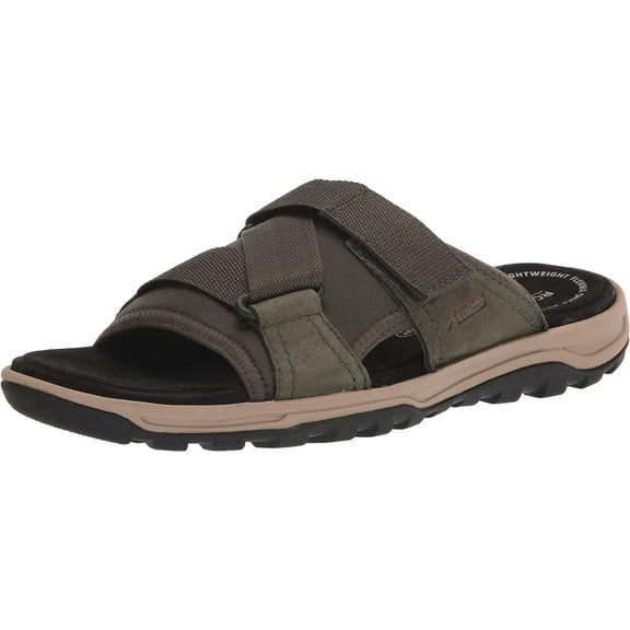 Rockport Trail Technique Hook and Loop Slide Men's Olive Sandals 8.5M