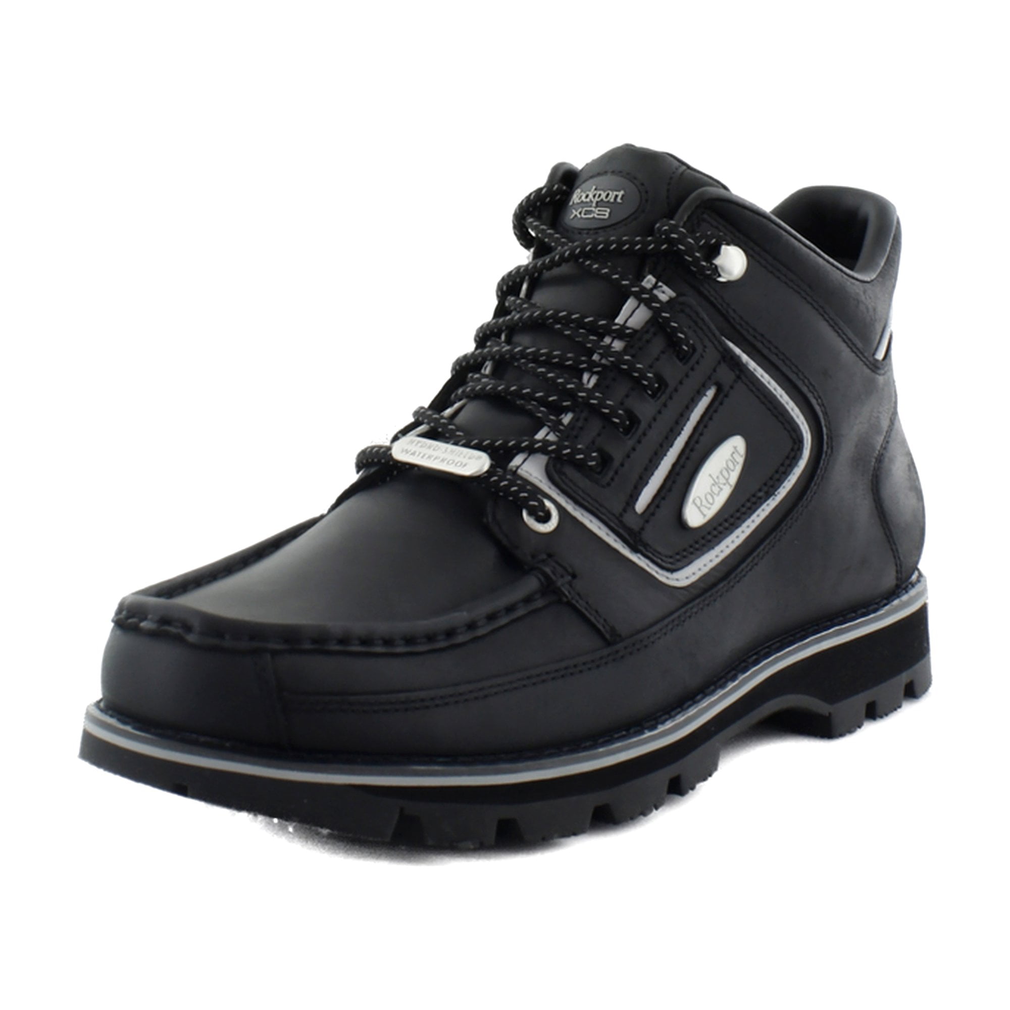 Rockport Hydro-Shield Black Leather Water Resist Boots Size 10 Men main image 4