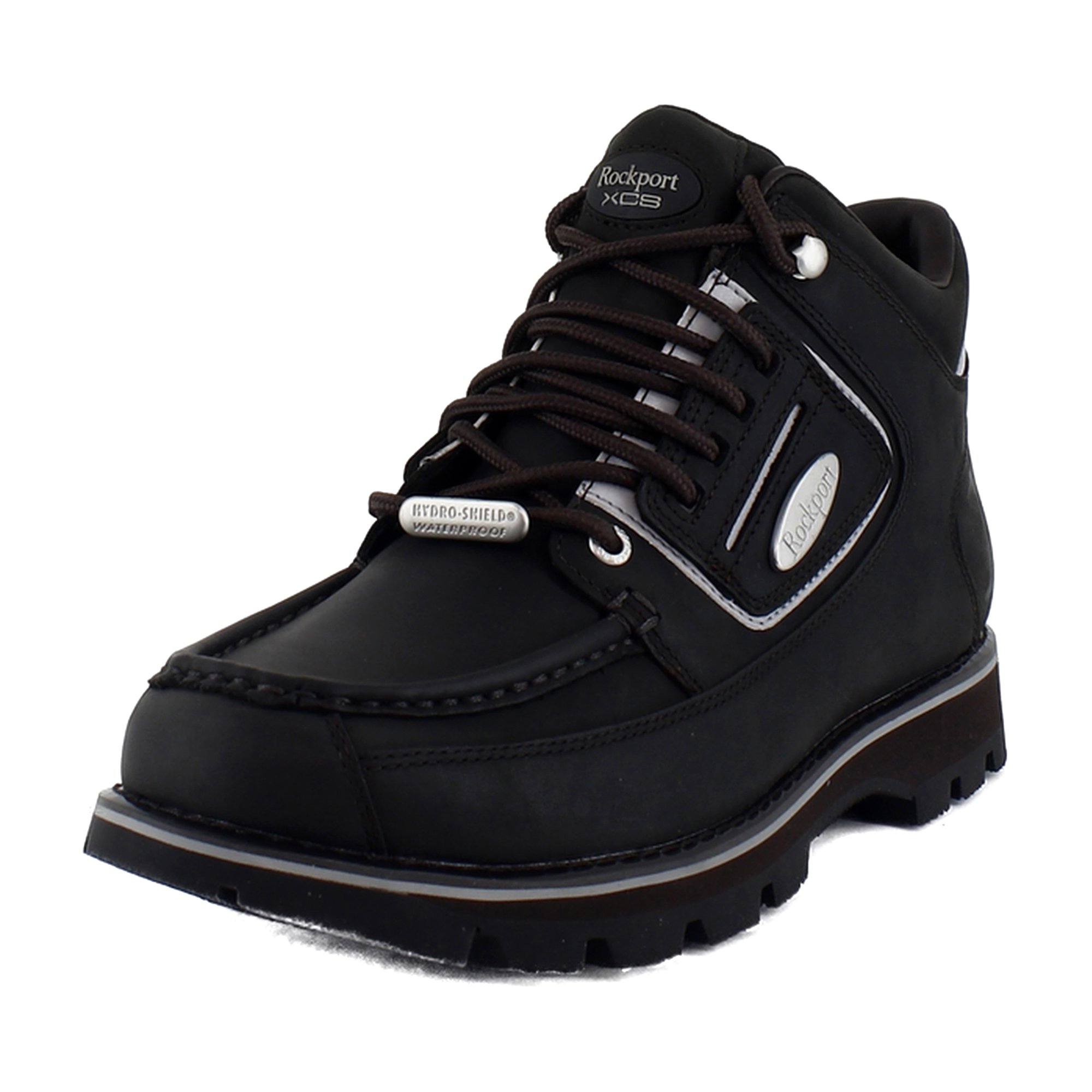 NWT ROCKPORT Mens Black Wea Ready Round Toe Wedge Leather 