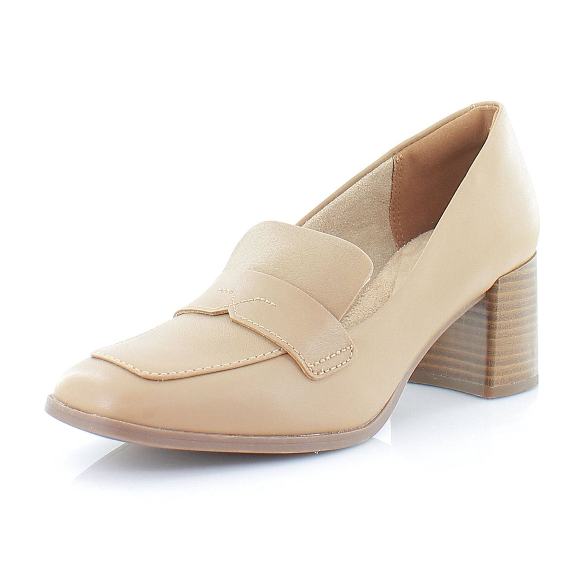 Rockport Violetta Penny Loafer Women s Heels Mocha Latte Leather Size 5 M Walmart