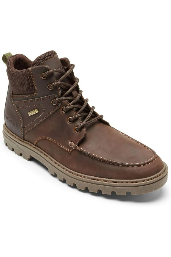 Men's Weather Ready Moc Toe Boot Brown , 7 W US