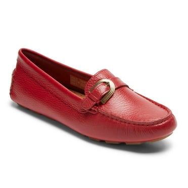 Rockport Women's Bayview Rib Loafer Scarlet Lthr CI9364