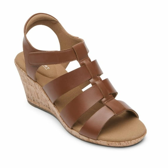 Rockport Women's Briah New Gladiator Briah Brown , 9 W US