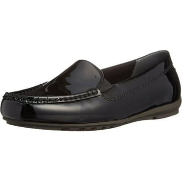 Rockport Women's Total Motion Driver Moc Black Patent Loafers 6M