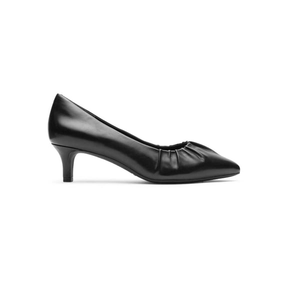 Rockport Women's Total Motion Kalila Gathered Pump Heel Black CJ0002