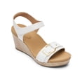thumbnail image 1 of Rockport Womens Briah II Leather Ankle Wedge Sandals, 1 of 8