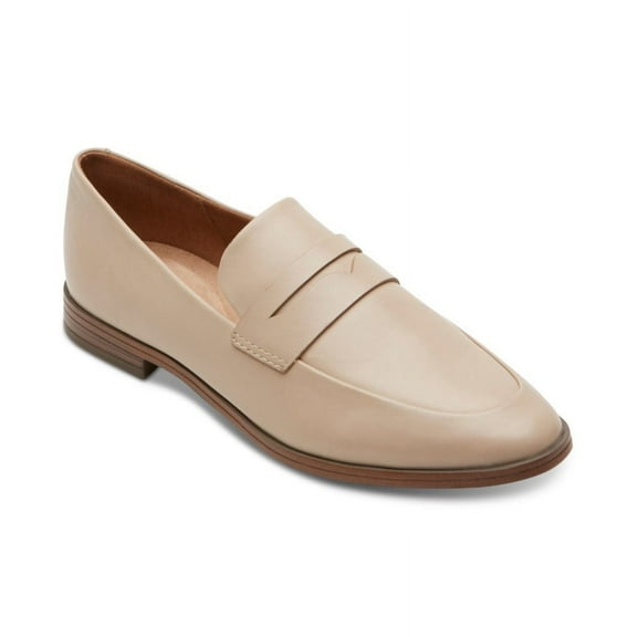 Rockport Womens Perpetua Deconstructed Beige Loafers 5M