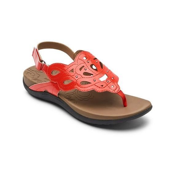 Rockport Womens Ridge Sling Faux Leather Metallic Slingback Sandals