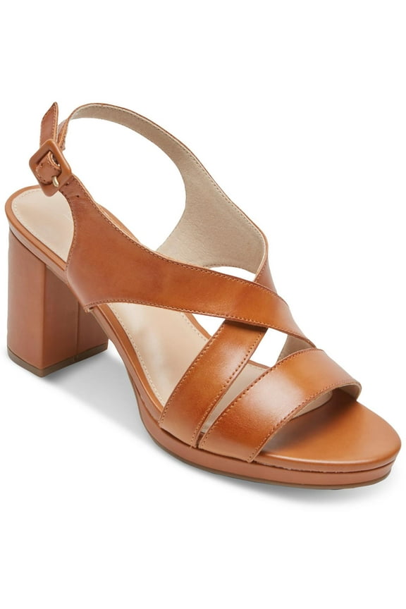 Womens Tabitha Sling Leather Strappy Heels