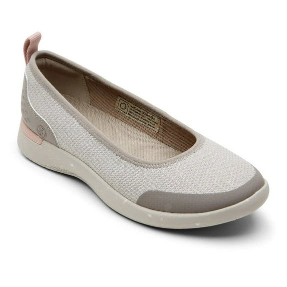 Rockport Womens TruFlex W Fly-Knit Ballet Grey Flats 5W