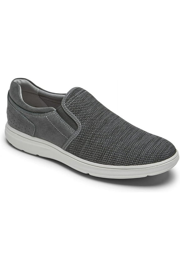 Zaden Gore Slip on Men's Navy Ebony Nubuck/Mesh Sneakers 6.5W