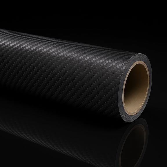 Rockrose 5D High Gloss Black Carbon Fiber Vinyl Wrap, Phone Cover, Helmets and Automotive - Size: 5FT x 60FT