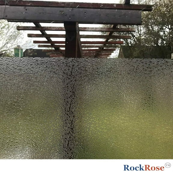 Rockrose Privacy Window Film Lightly Frosted Static Cling 17.7" x 78.7"