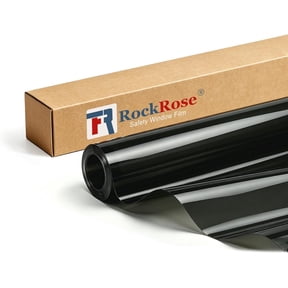 RockRose Window Security Film 20% VLT 99% UV Tinted Film,4 Mil Shatterproof Glass Protection for Home and Office, UV Rejection and Glare Reduction 36 in x 15 FT