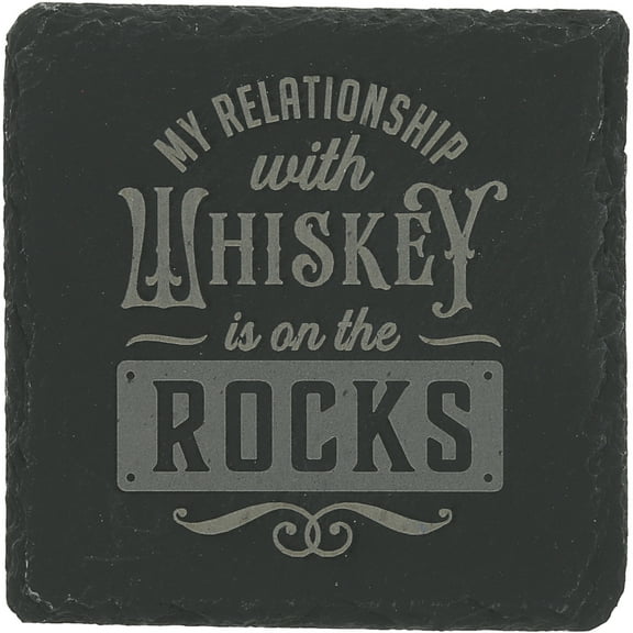 Pavilion Gift Company - Rocks - 4" Slate Coaster