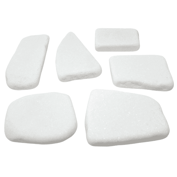 Rocks For Painting, Santorini Stones, About 2 to 3 inches in Length - 6 Rocks