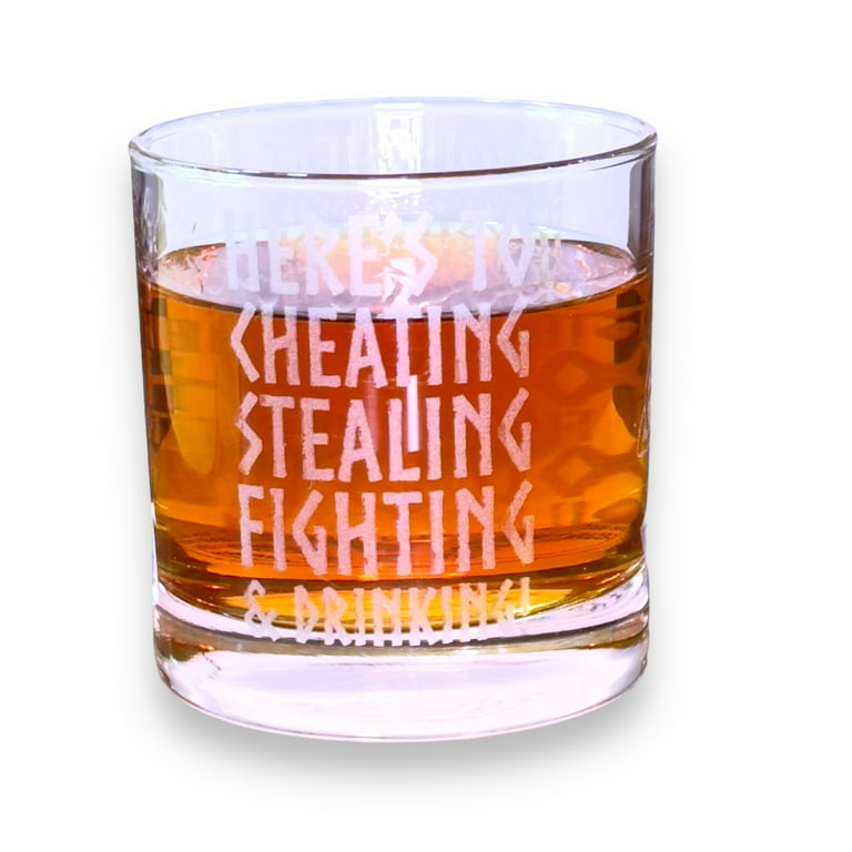 Rocks Glass - Viking Toast - Double Old Fashioned Rocks Glass - Viking Toast - Double Old Fashioned