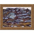 thumbnail image 1 of Rocks (Karelia) 24x18 Gold Ornate Wood Framed Canvas Art by Nicholas Roerich, 1 of 2