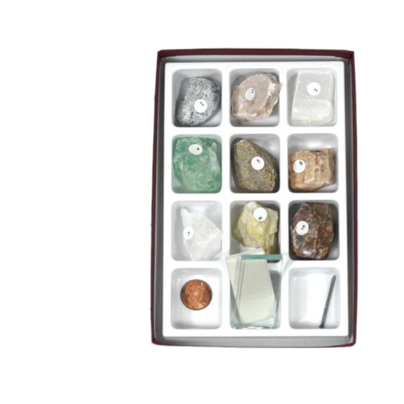 Rocks & Minerals Hardness Collection With Test Kit - 9 Specimen