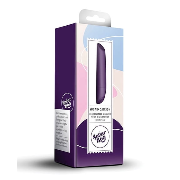 Rocks-Off Ltd SugarBoo Sugar Damson Rechargeable Bullet Vibrator - Damson