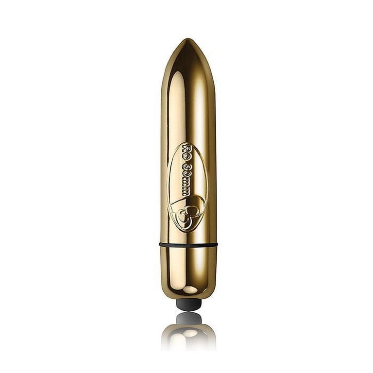 Rocks Off RO 80 mm Single Speed Bullet Vibrator, Champagne Gold