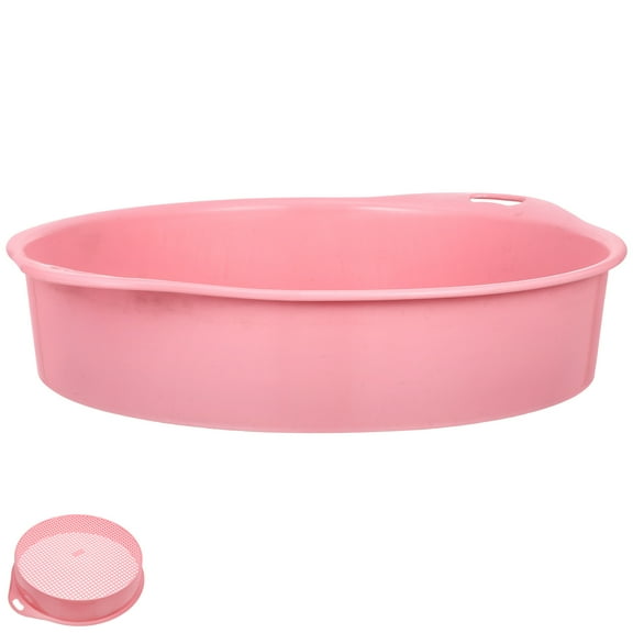 Rocks Sifter Multi-use Sifting Tool Landscape Planter Gravel Pink