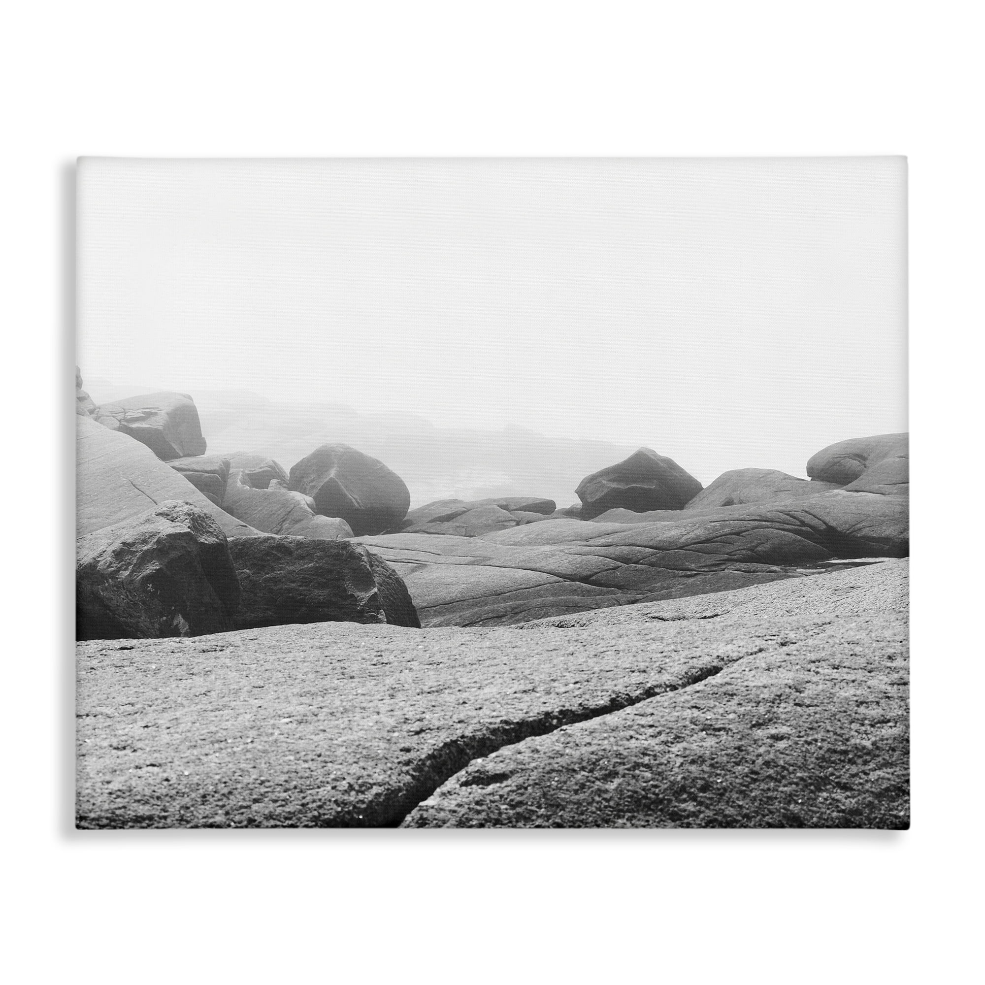 Rocks at Peggy's Cove Canvas Wall Art, design by Clive Branson